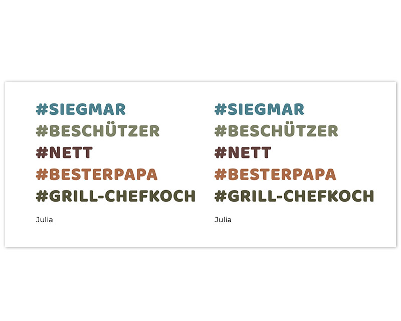 Tasse Hashtag