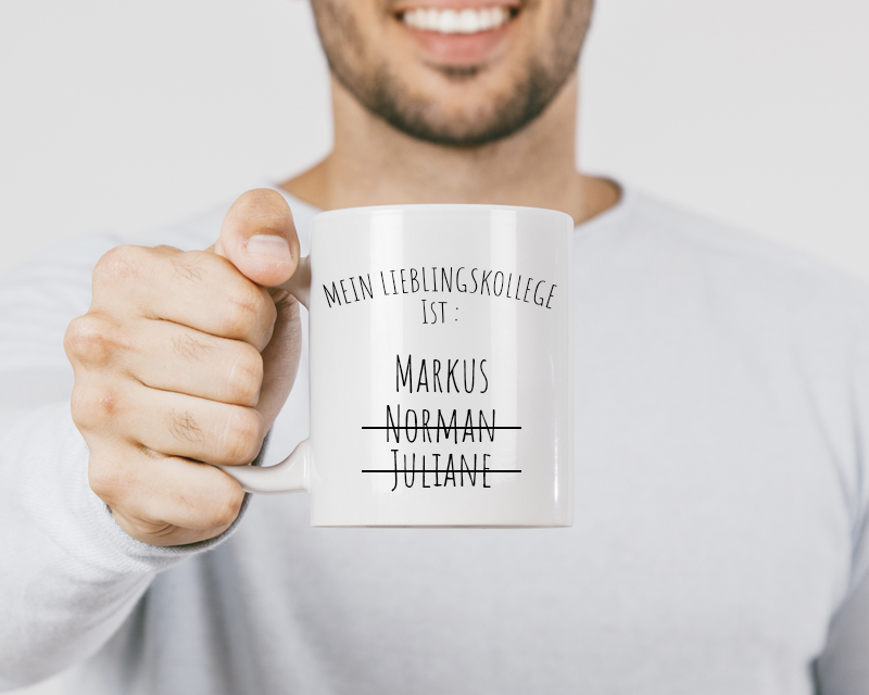 Personalisierbare Tasse - Lieblingskollege /-kollegin
