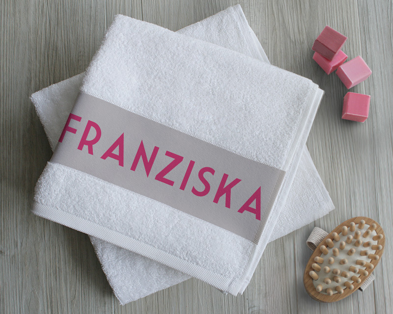 Handtücher mit Namen - Mr. und Mrs. - Personalisiertes Handtuch - Geschenk zur Hochzeit