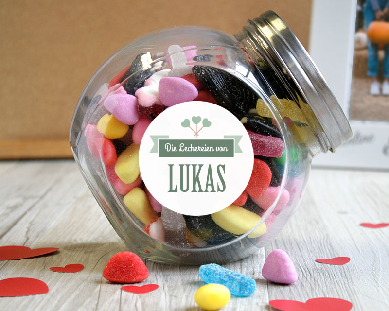 Personalisierbare Bonbondose - les Gourmandises de