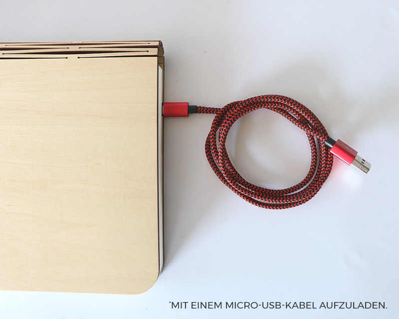 Personalisierbare beleuchtete Buchlampe
