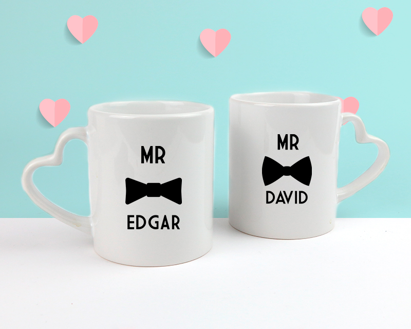 2er-Set Personalisierbare Tassen - Mr & Mr