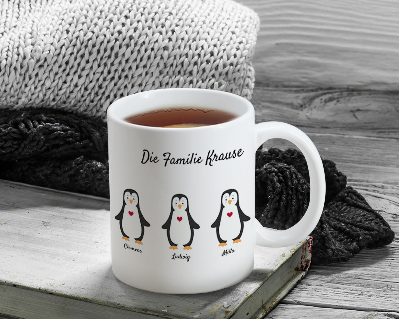 Tasse Pinguin Familie