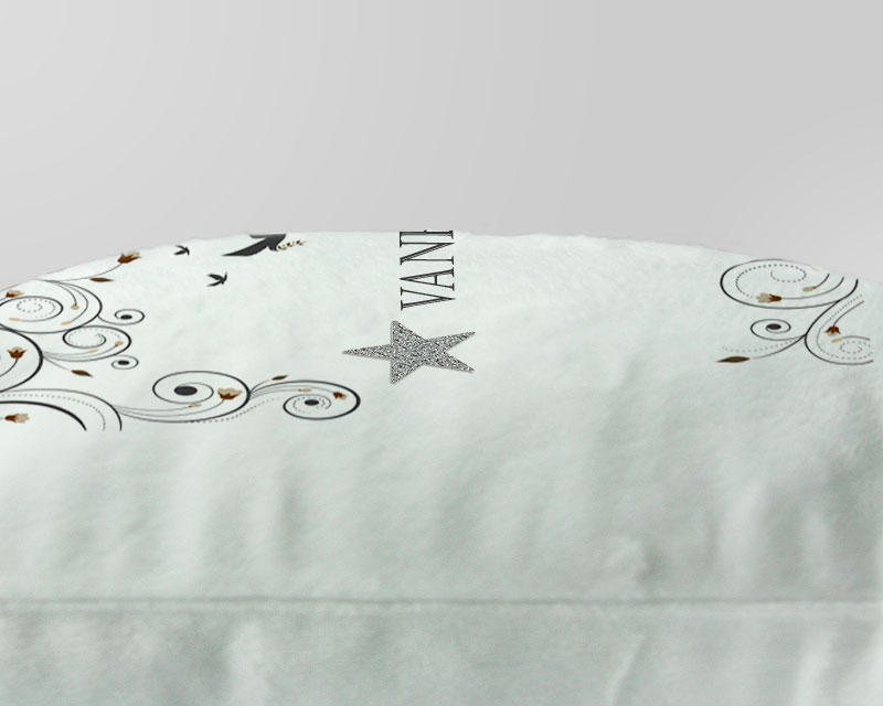 Coussin doux Romantique Etoile cristaux Swarovski®