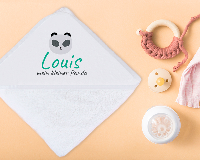 Cape de bain Personnalisable - Petit Panda